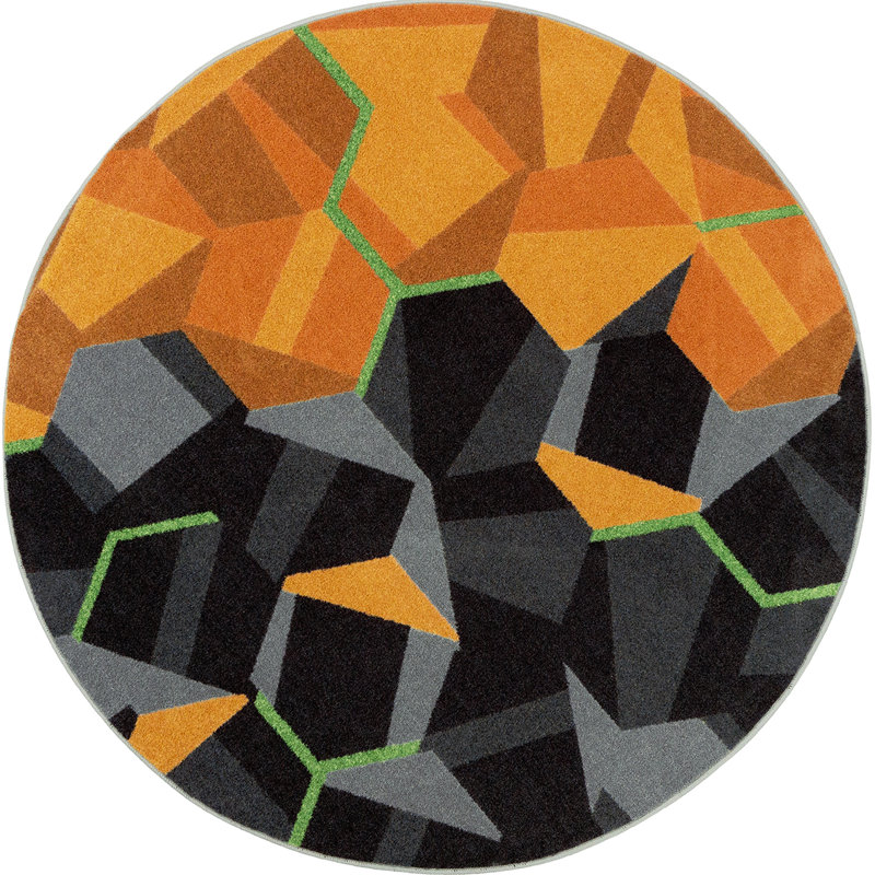 Tapis en nylon touffeté à la machine, Rond 7 pi 7 po