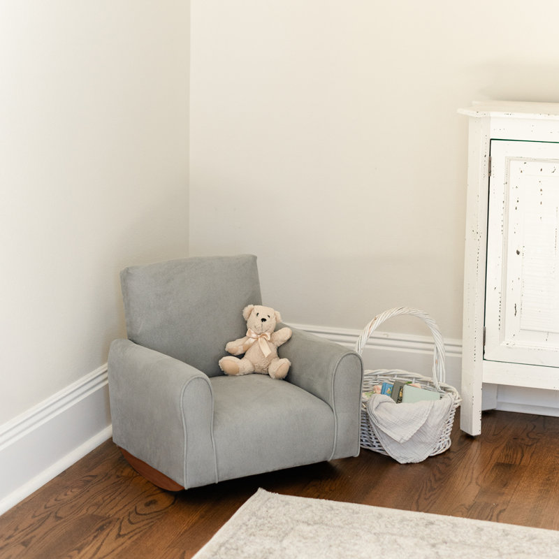 Chaise berçante pour enfants, enfant, gris