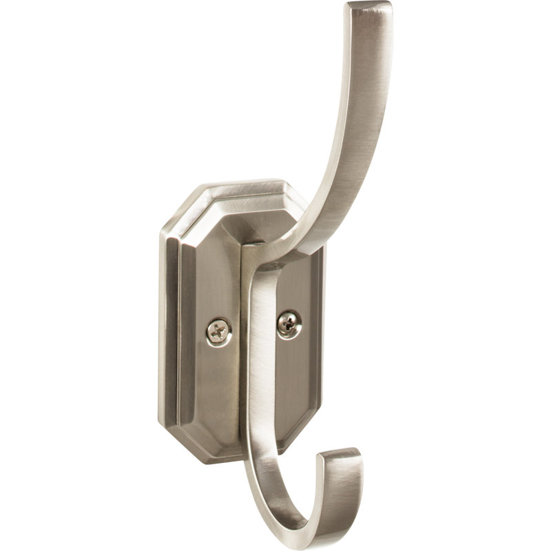 Emerald Wall Hooks, Brushed Satin Nickel