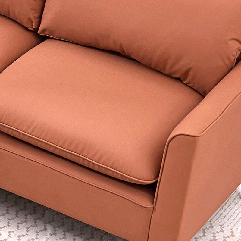 Causeuse en cuir TS Cat, Orange