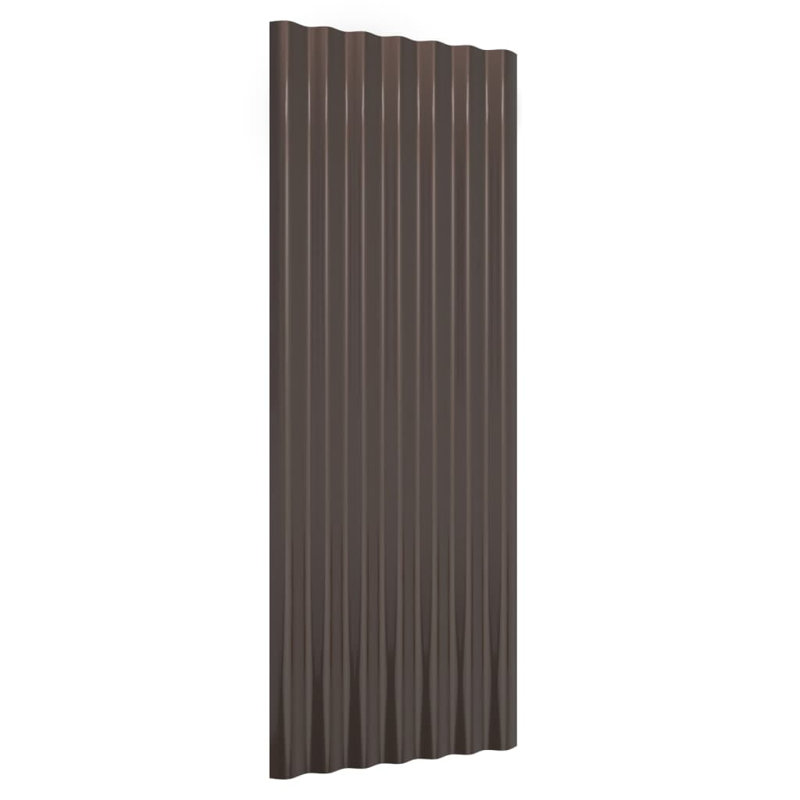 Dakota Fields Steel Roofing Kit, Brown, 100 x 36 cm
