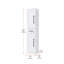 Armoire de rangement pour salle de bain 16 pouces en blanc-798264717-798264716