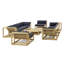 Maya Outdoor 7 - Piece Teak Conversation Set-156729870