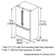 300 Series Bosch 36" Counter Depth 20.8 cu. ft. Smart ENERGY STAR French Door Refrigerator with Flex Bar