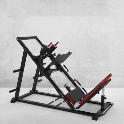 Leg Press & Hack Squat Combo Machine – Adjustable, 1500 lb Capacity, Linear Bearing for Home Gym(Weights Not Included)