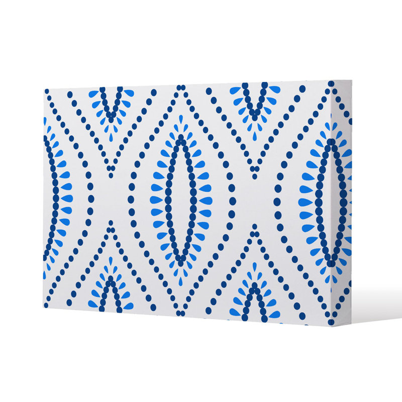 Boho Intricate ogee Slim Style Canvas Print, 15mm Slim Real wood., 60cm H x 80cm W