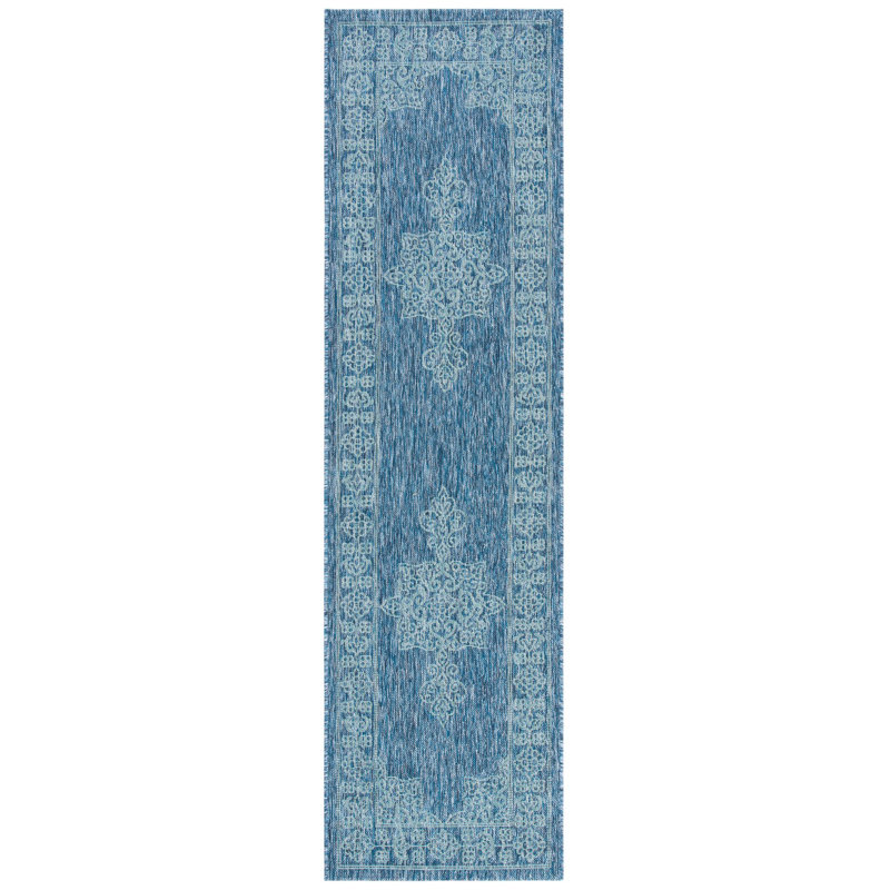 Amedee Performance Oriental Indoor/Outdoor Area Rug, Runner 2'3" x 8'