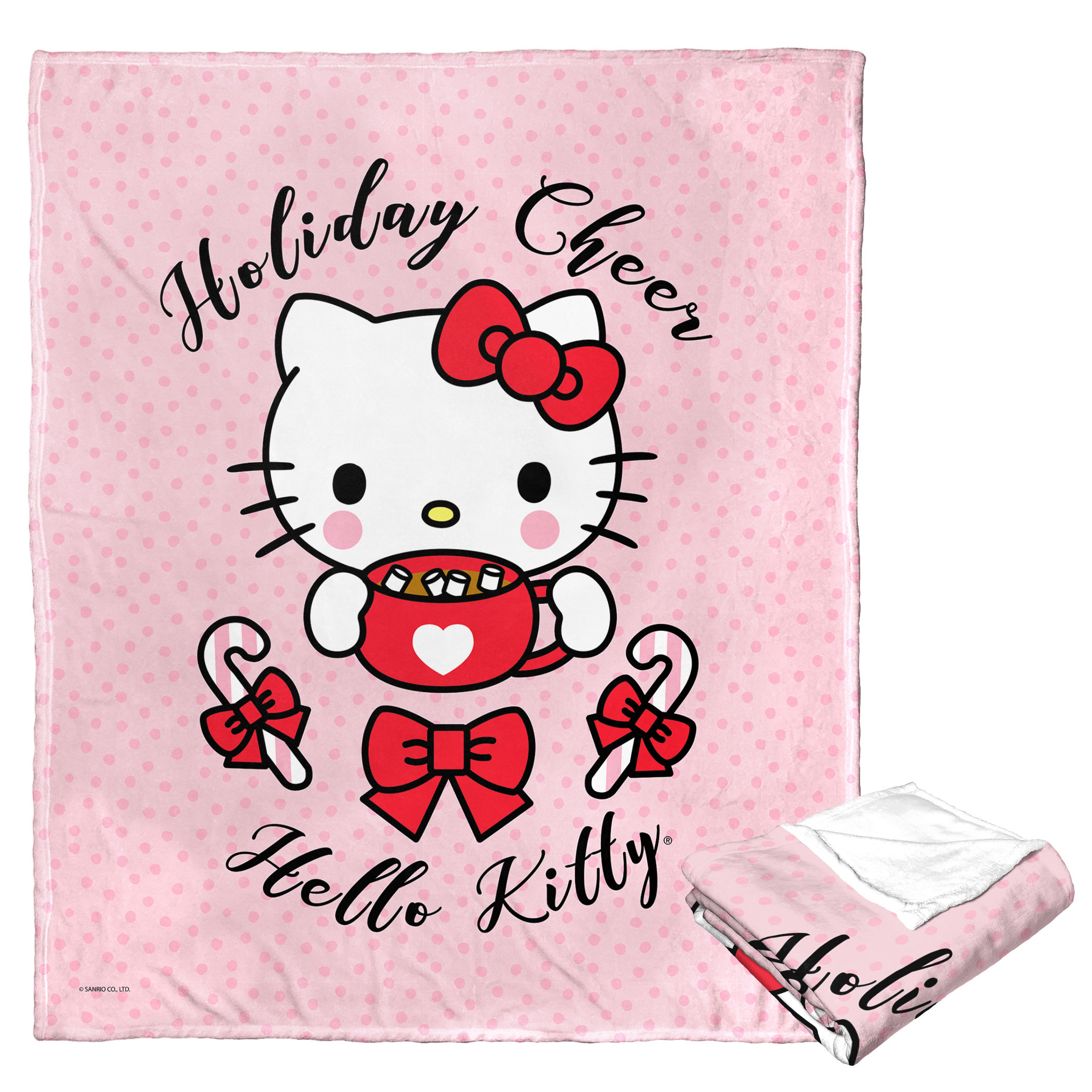  Northwest Hello Kitty Woven Tapestry Throw Blanket, 48