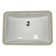 Nantucket Sinks Great Point 14.25'' Vitreous China Rectangular Bathroom Sink with Overflow