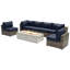 Ensemble de conversation pour 6 personnes avec foyer et coussins Sunbrella Lsi-406480656