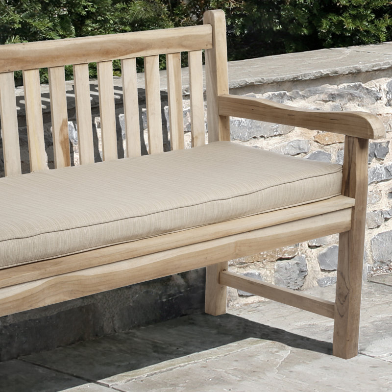 Sunbrella Outdoor 2'' Bench Seat Cushion, 48" W x 19" D, Dupione Sand Sunbrella®