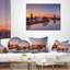 Dutch Windmills Panorama - coussin abstrait imprimé