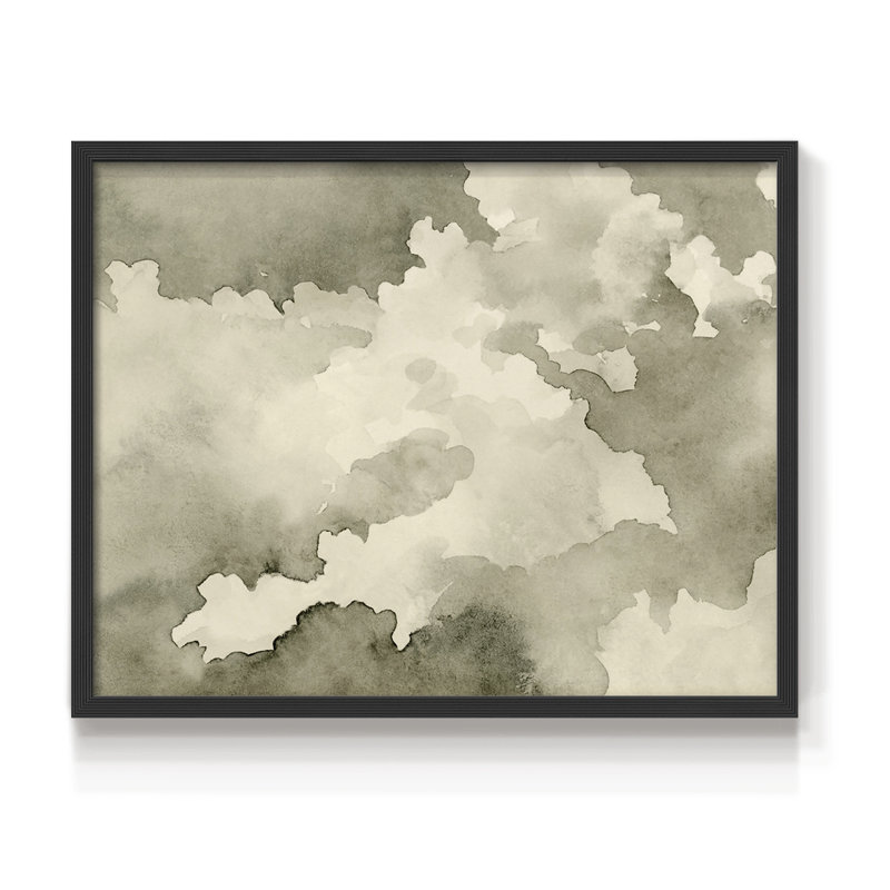 Ciel antique III - reproduction encadrée - réarmable, H 11 po x l 14 po, Noir, noir, noir, noir