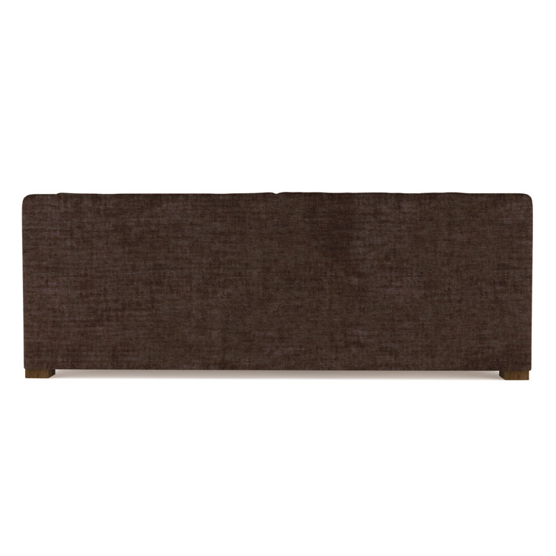 Causeuse Crosby, H 32,5 po x l 72 po x P 38 po, Velours écrasé chocolat, Brun foncé