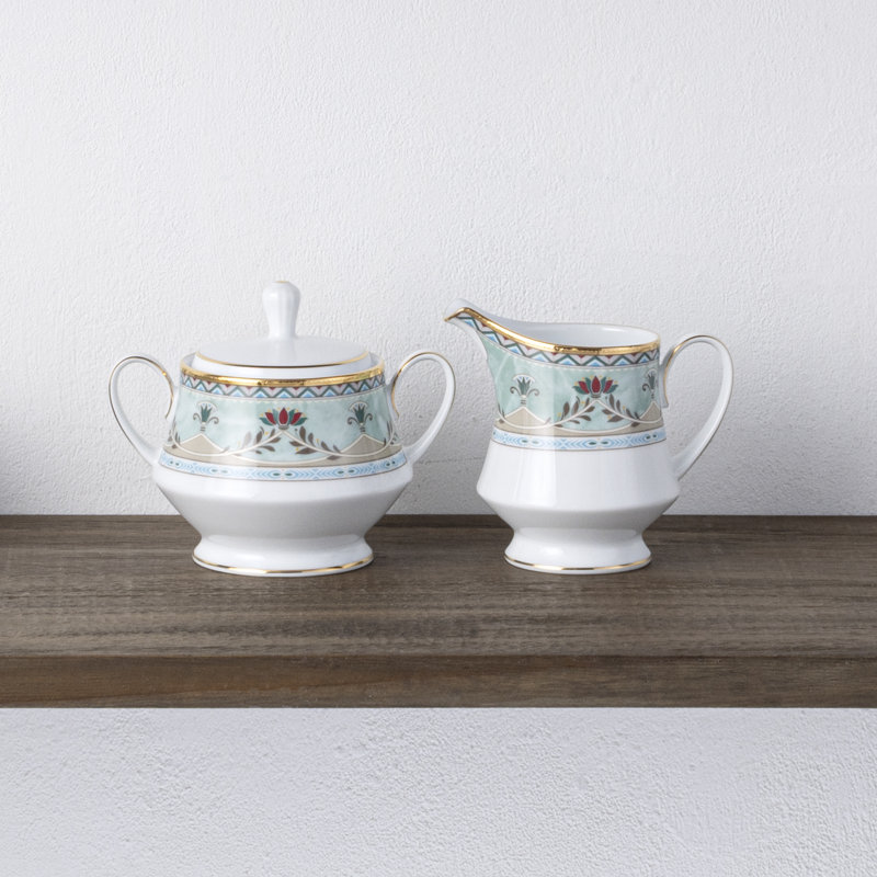 Ensemble sucrier et pot à crème Noritake