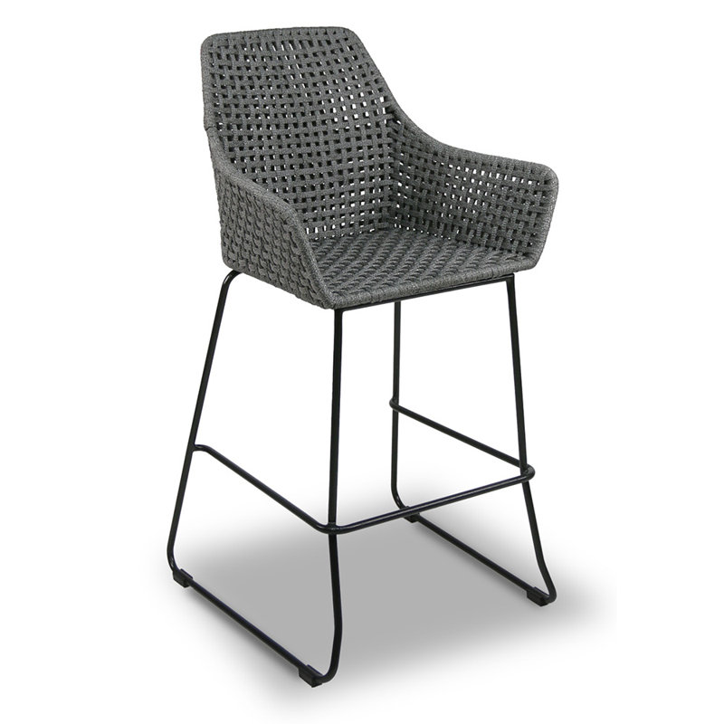 Tabouret de bar Isle, Gris / Charbon