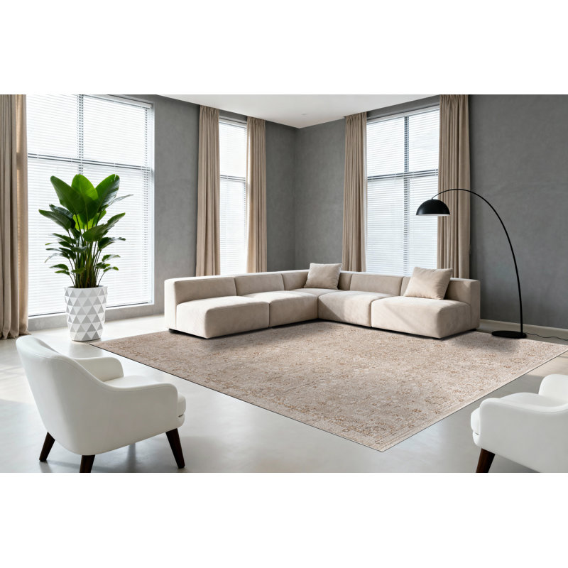 IRVING 7.10X10.10 15556-816 BEIGE/CREAM/RUST, Rectangle 7'10" x 10'10"