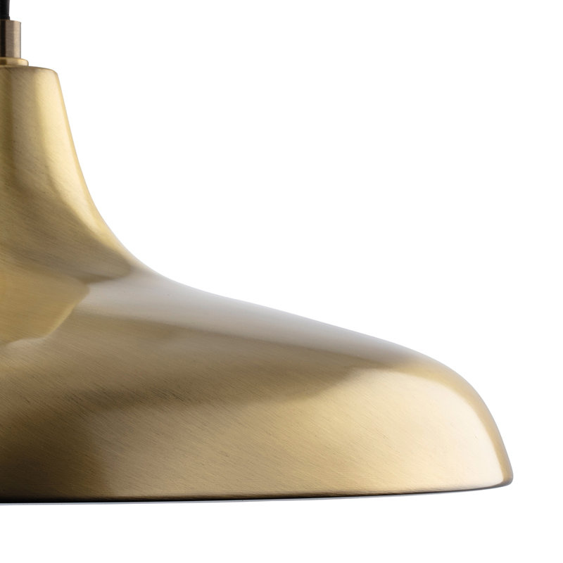 1 - Light Dome Pendant, Antique Brass