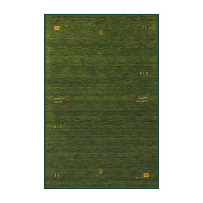 Tapis de zone vert contemporaine