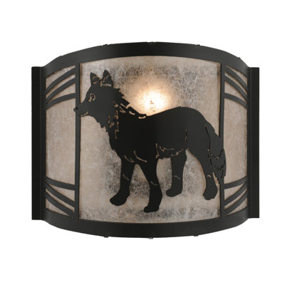 Rustic Lodge Flush Mounted Sconce