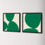 Green Ink. Set Of 2 by Lee Lessem-72046110-72046113
