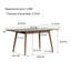 Table de salle à manger extensible en chêne massif pour les repas en famille ou entre amis, 120-160 cm, 6 à 8 couverts, coins arrondis