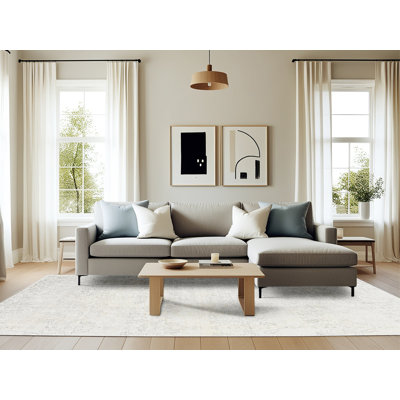 Tapis ivoire/gris