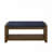 Wood Frame Storage Bench with Removable Cushion, Lower Shelf-1930066407-1930066406