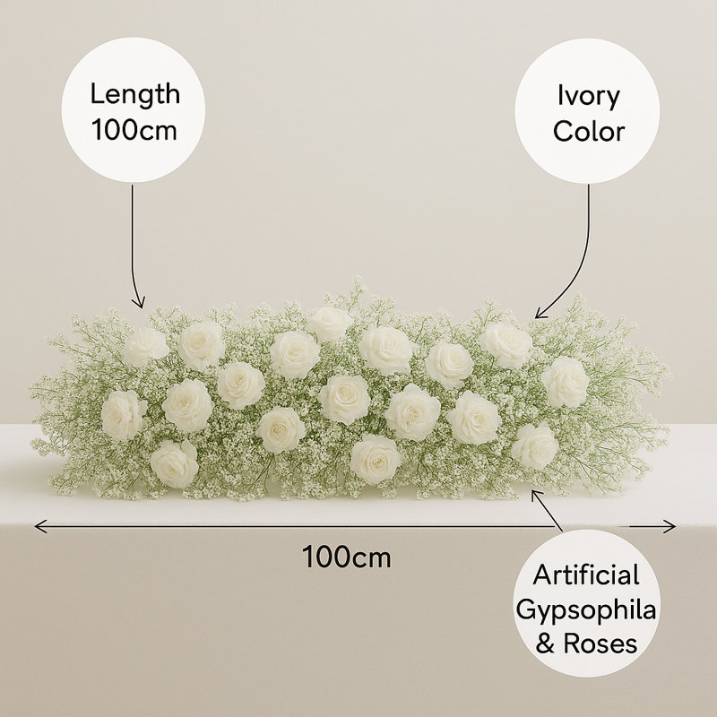 3cm Faux Flowering Plant