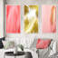 «Boho Glam Pink Feather Elegance», 3 pièces sur toile-1665530946-1665530947