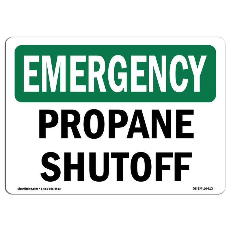Panneau de propane en aluminium 12 x 18, H 18 po x l 24 po x P 0,1 po