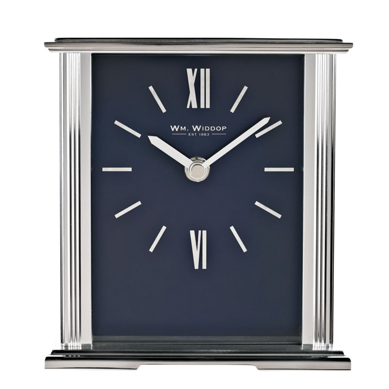 Lamartine Metal Wall Clock, Silver 