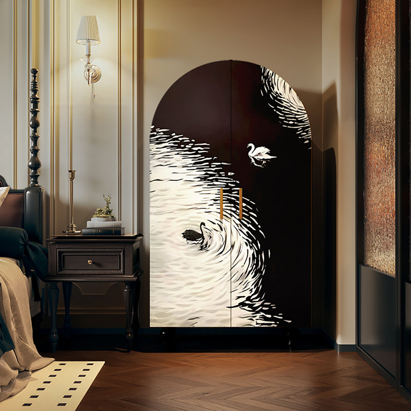 Armoire rétro multifonctionnelle à décor français