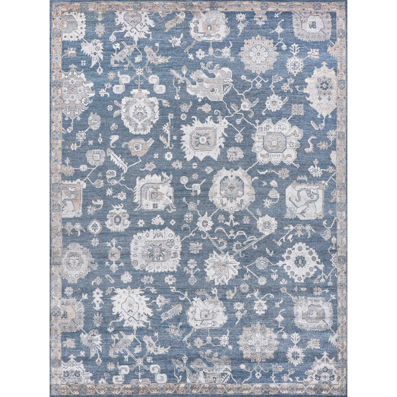 Museum Oriental Area Rug in Navy, Rectangle 8' x 10'
