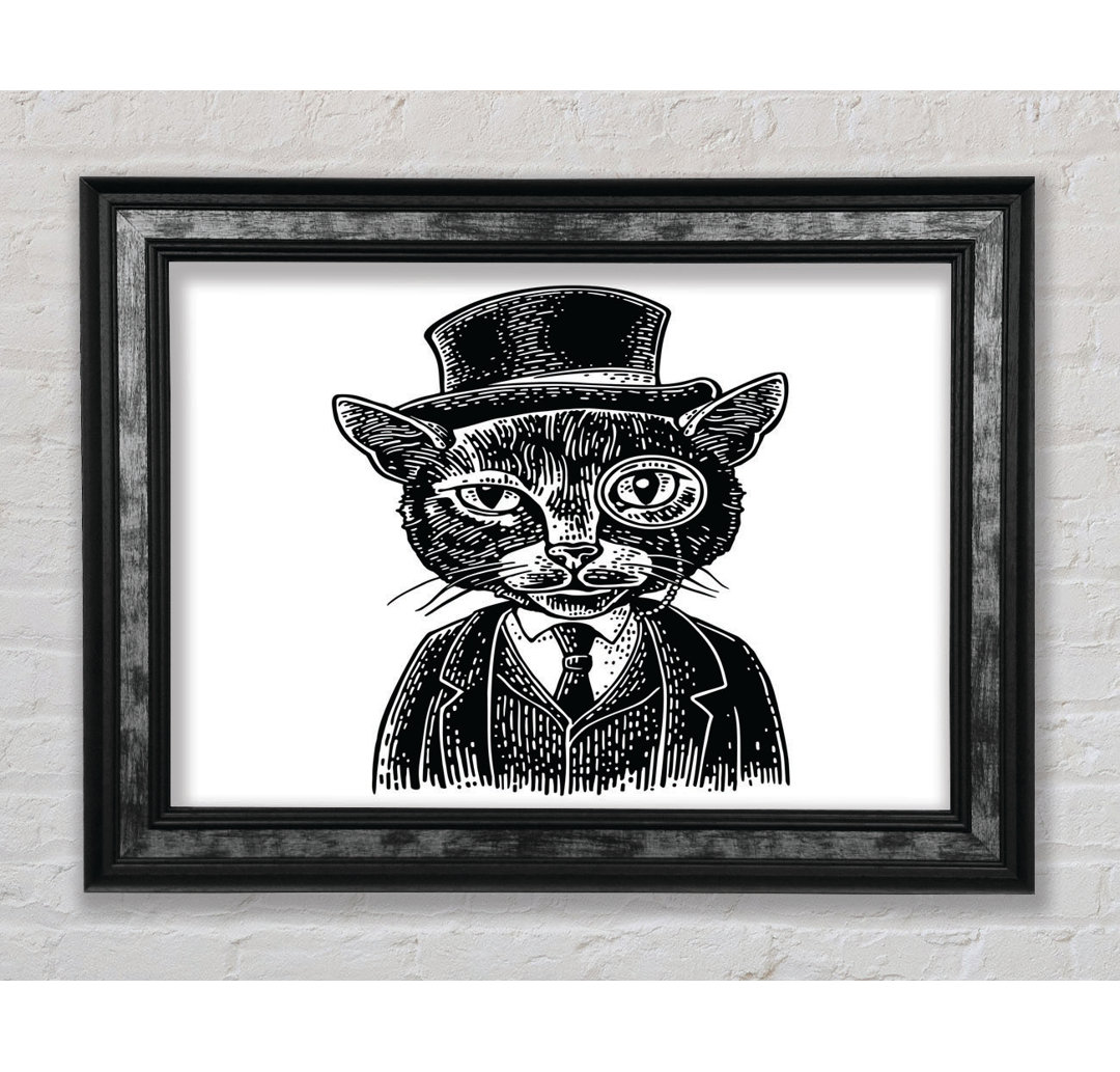 The Top Cat Monocle - Einzelner Bilderrahmen Kunstdrucke