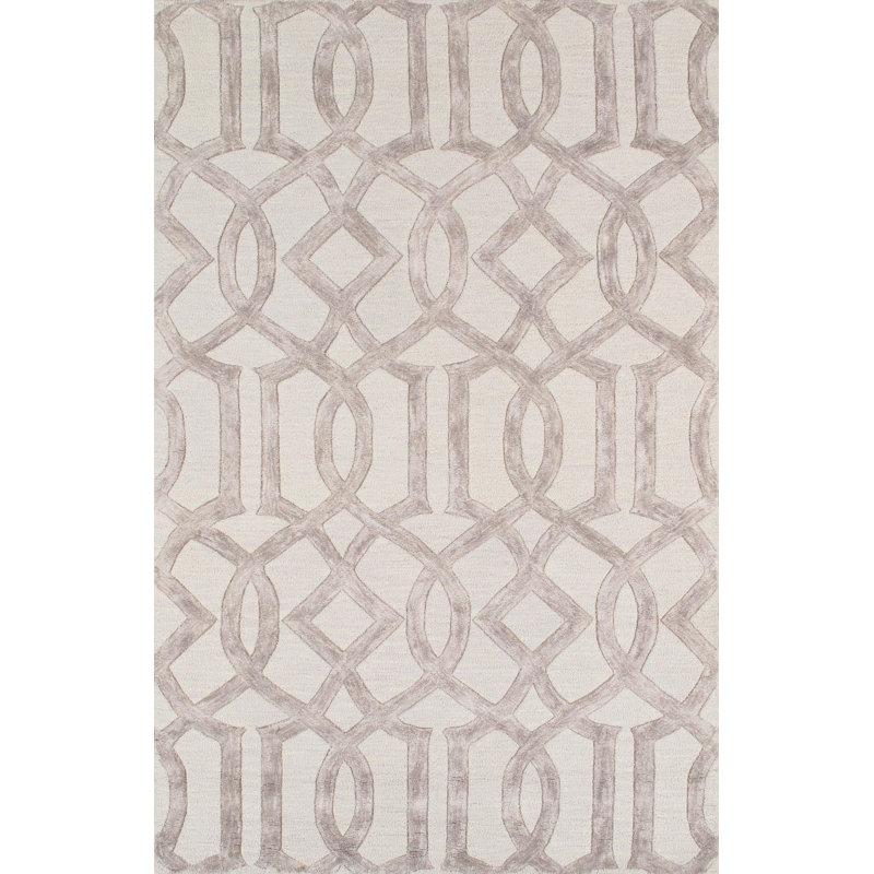 Vonnesha Geometric Area Rug in Beige