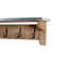 Crockett 40"W Industrial Rustic Solid Wood Frame Wall Mounted Coat Rack And Bench With Storage
