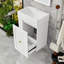 Meuble-lavabo mural moderne avec lavabo en céramique, grand tiroir et rangement latéral pour les petits espaces-129182809