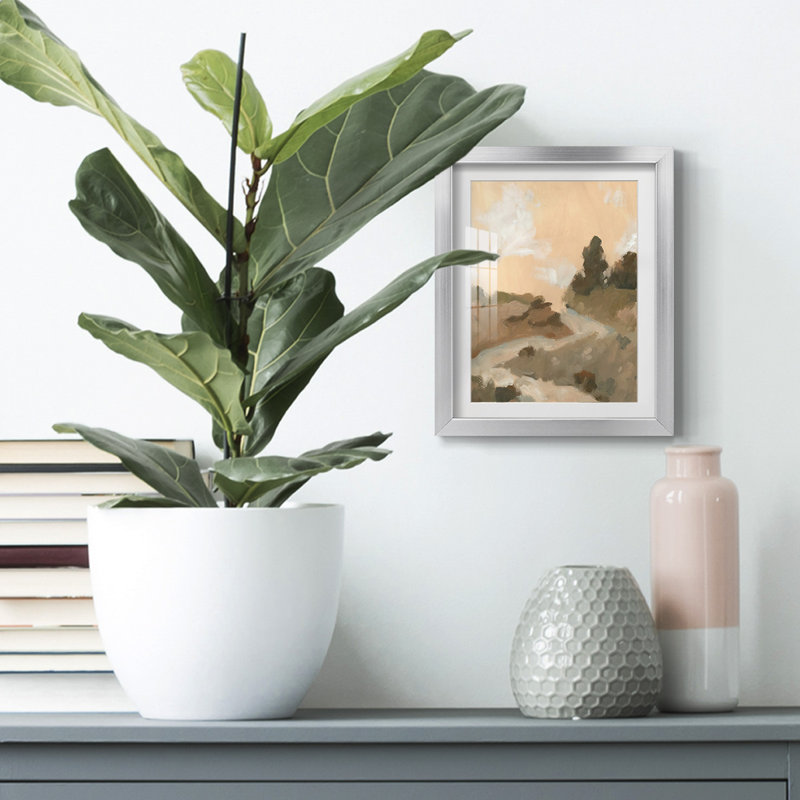 " Stone Brush II ", Yes, Silver Framed