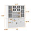 Armoire de rangement 71 po Kitchen, blanc (l 63 po x H 71 po x l 16 po)