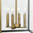 Hillcrest 4 - Light Glass and Steel Dimmable Square / Rectangle Chandelier-94230747-94230748