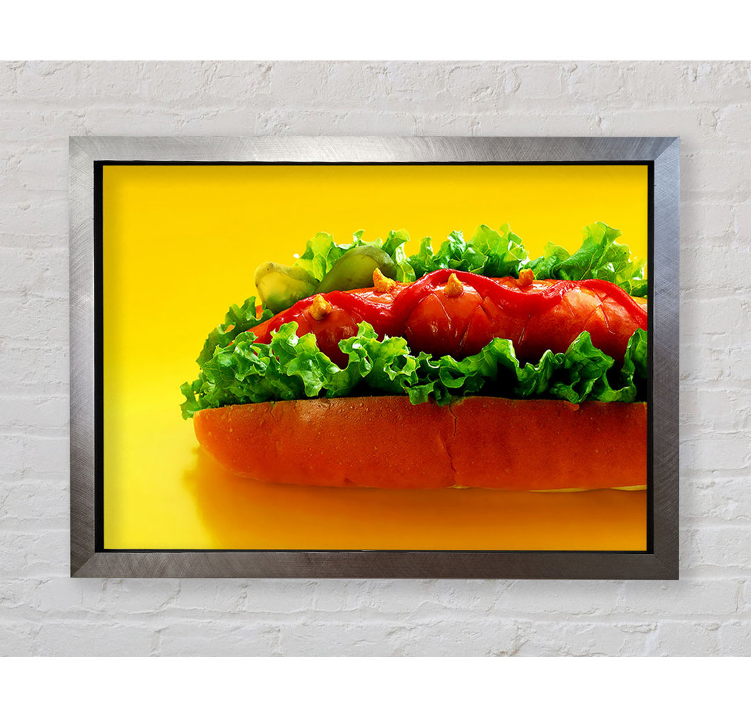 Hot Dog With Everything - Einzelner Bilderrahmen Kunstdrucke