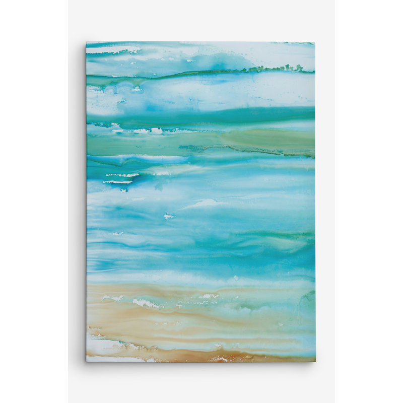 «Coastal Abstract II», reproduction d'art sur toile tendue, H 16 po x l 20 po x P 1,5 po