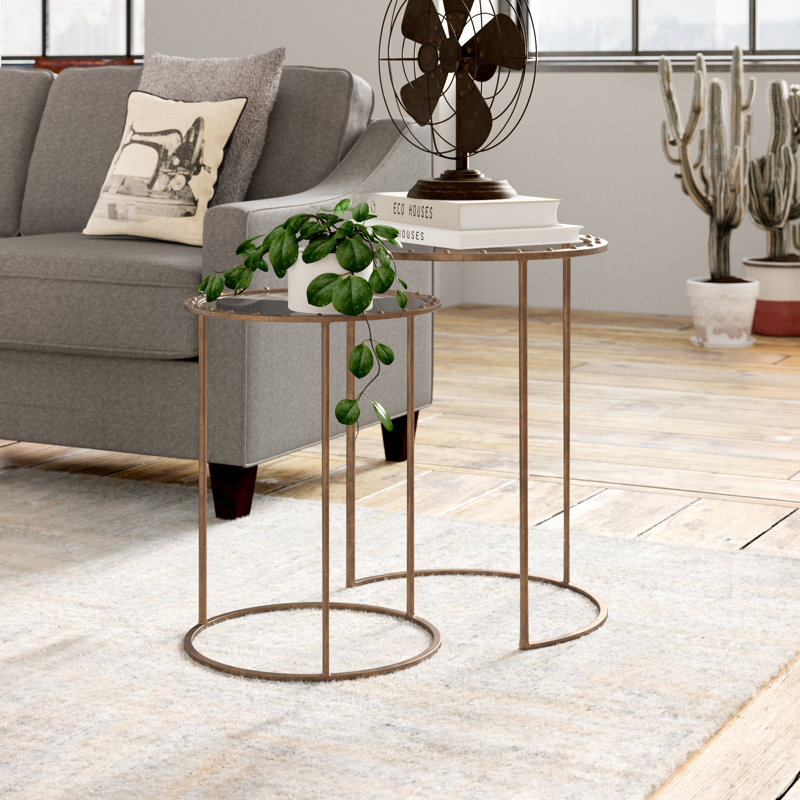 Ensemble de 2 tables de bout Accents