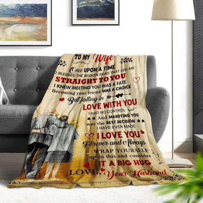 Cadeaux pour ma femme pour Noël - Idées de cadeaux de Noël Wifes - Wifes présente pour Noël - jeté à ma femme 60 x 80 pouces - Anniversaire de mariage, cadeau romantique pour ses femmes
