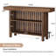 Table de bar polyvalente avec repose-pieds pour la salle à manger