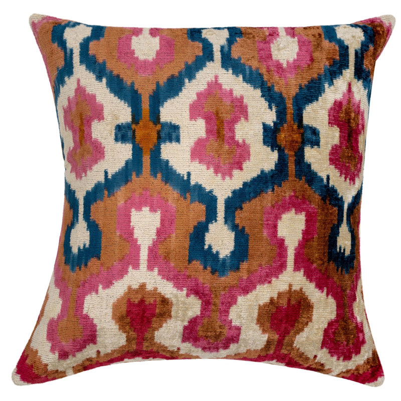 Geometric Velvet Throw Pillow