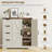 Farmhouse Bathroom Cabinet with 4 Drawers-1467372123