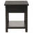 Thurston 1-drawer Wood End Table with Shelf Distressed Java-542771383