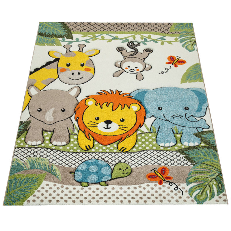 Hillyer Polypropylene Rug, Rectangle 4'7" x 6'7"